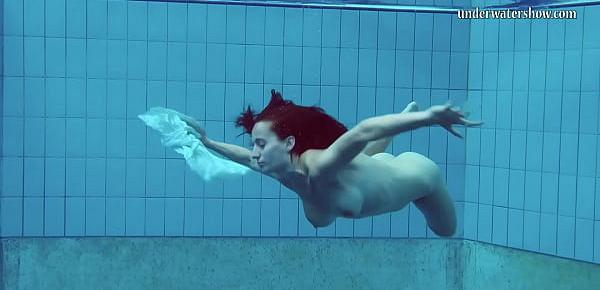  Big natural tits teen Piyavka Chehova swimming naked